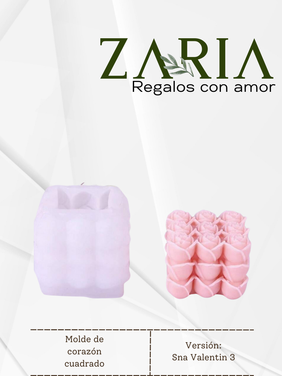 Molde de Vela con rosas