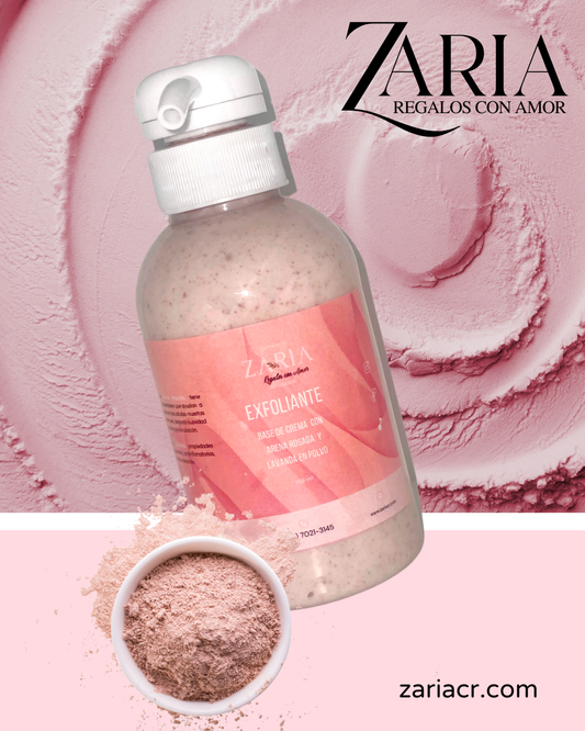 Exfoliante Corporal en Crema con Arcilla Rosada y Lavanda en Polvo