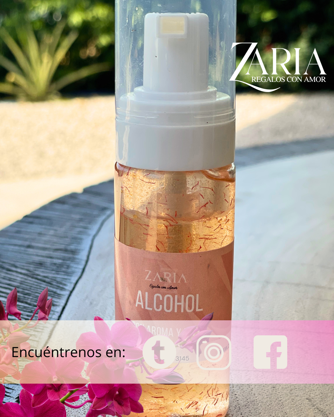 Alcohol en gel con Luffa