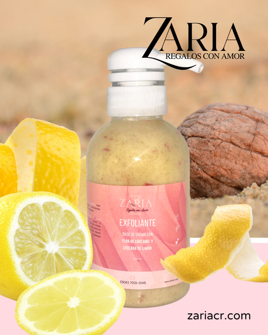 Exfoliante Corporal con Cártamo, Cáscaras de Limón y Piedra Pómez