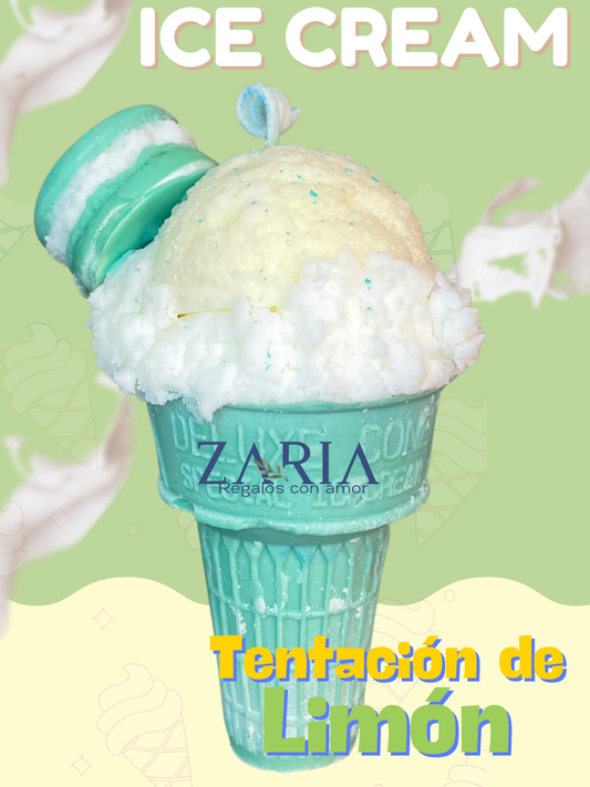 Cono de Helado Tentación Limón