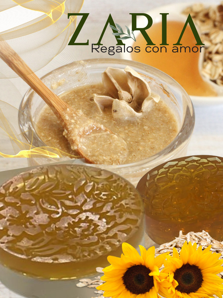 Jabón Facial de Miel y Avena